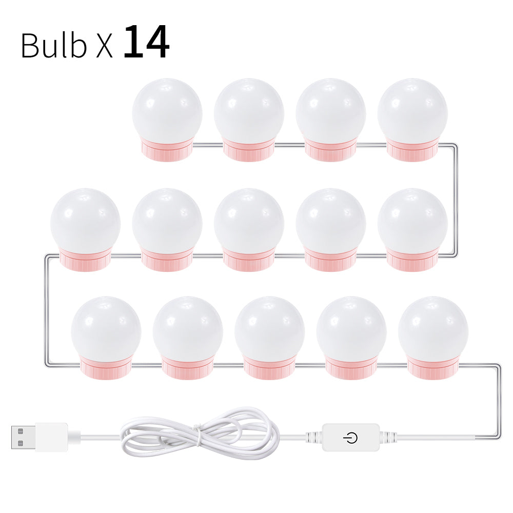 Zenvyra Glow — Dimmable LED Mirror Light String